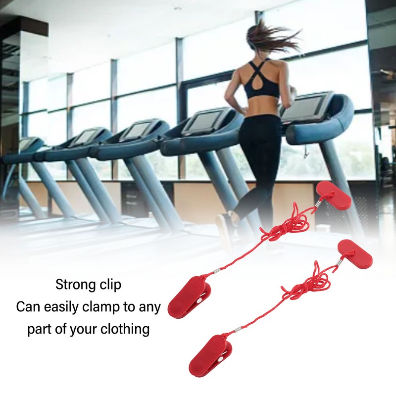 2PCS Treadmill Safety Key Magnetic Universal Emergency Stop Treadmill Lock