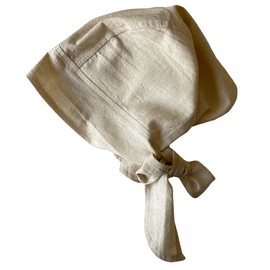 Chara Bandana, Hand Woven, Kasuri Weave, 100% Cotton, Pack of 1, White / Generated