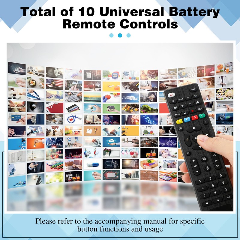Saysurey 10 Pack TV Remote Universal Replacement Compatible with All