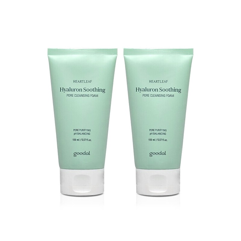 Goodal Houttuynia cordata Hyaluronic Soothing Pore Cleansing Foam 150mlX2 /