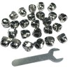 ZDingTech 25pcs 3/8-16 Acorn Cap Nuts,3/8-16 Cap Nuts,Acorn Hex Cap