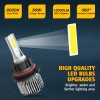 SHENKENUO For Ford Excursion 2000-2004 4x LED Headlight Hi/Lo Fog