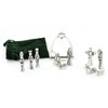 Nativity Set with Chreche Mini Pewter Figurine 11 Pc Set