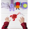 DolliBu Red Lobster Plush Big Eyes Keychain Stuffed Animal -