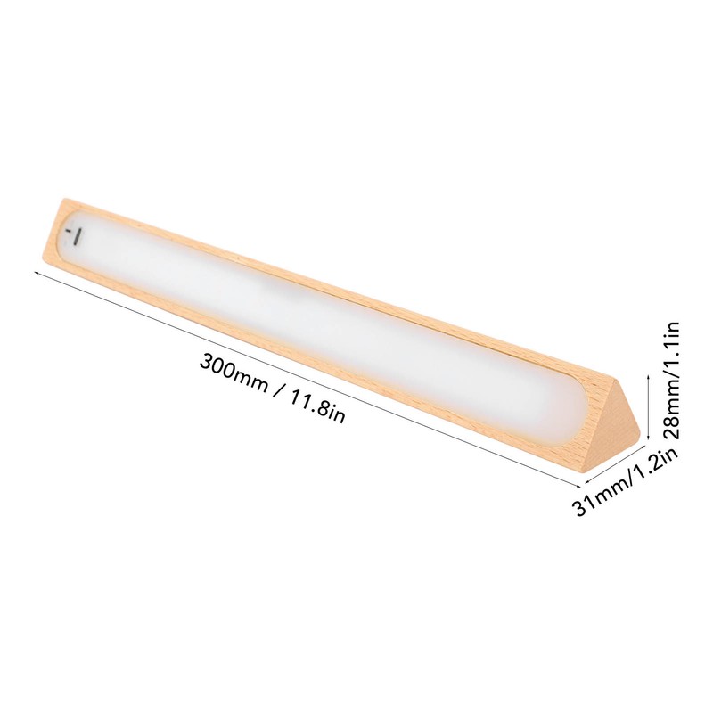Under Cabinet Light Wooden 3000K Wireless Motion Sensor USB Rechargeable