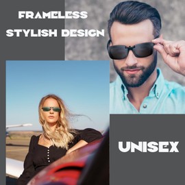 Dtoterul Pack of 4 Sunglasses Clip, Clip-On Sunglasses, Sunglasses Attachment for Glasses Wearers, Suitable for Men and Women (4 Colours), blue