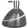 Spirella Etna Stone Soap Dispenser Polyresin Black White Stone Effect