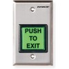 SECO-LARM Enforcer Single Gang Request-to-Exit Plate with 2 Illuminated Green
