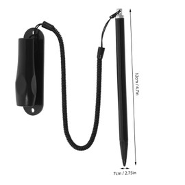 jojofuny Resistive Screen Stylus Touch Screen Pen Lanyards Tablet Stylus Tablet Pens for Touch Screen Precision Stylus Key Chain Pen Fine Point Stylus Touch Pen Tether Aluminum Tube Black