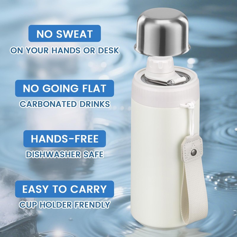 5-in-1 Insulated Can Cooler with Fizz Lid, 12 & 16