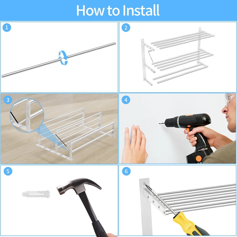 Bathroom Towel Rack 24", 3 Tier Towel Racks for Bathroom