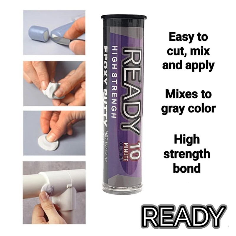 ACMAXPRO Ready High Strength Epoxy Putty, 10 Min Quick Set,