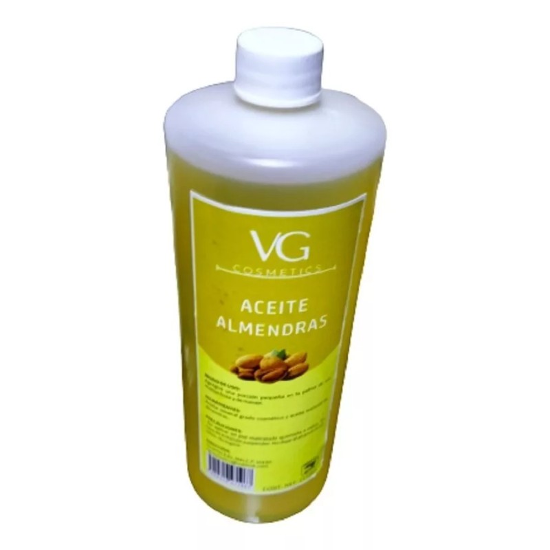 VGCOSMETICS Aceite Masajes Almendras Corporal Spa Profesional 1 Litro