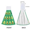 DIGTIA Summer Avocado Green Kitchen Hand Towels 2 Pack Funny