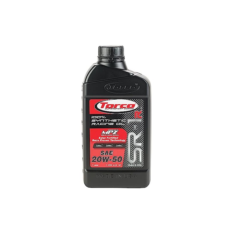 Torco SR-1R Synthetic Racing Oil (20W-50)