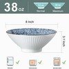 Zscera 38 oz Japanese Ramen Bowl Set of 4, 8-Inch