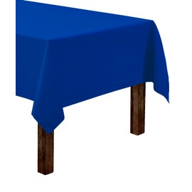 Gee Di Moda - Mantel Rectangular de 60 x 126 Pulgadas, Color Azul Real para Mesa Rectangular de 8 pies, Tela Lavable Resistente para Mesa de Buffet de 8 pies, Fiesta de día Festivo, Cena, Boda y Baby