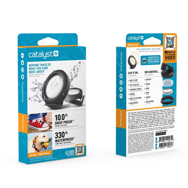Catalyst Clip It AirTag Stealth Case Black