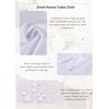 ZIMEL HOMES Extra Large Rectangular Fabric Tablecloth 150x300cm and 140x200cm