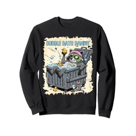 Bubble Bath Bandit Raccoon Funny Relaxing Animal Graphic Sweatshirt