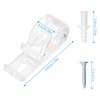 GLADFRESIT 4 Sets Roman Blind P Clips, Plastic Clear Roller