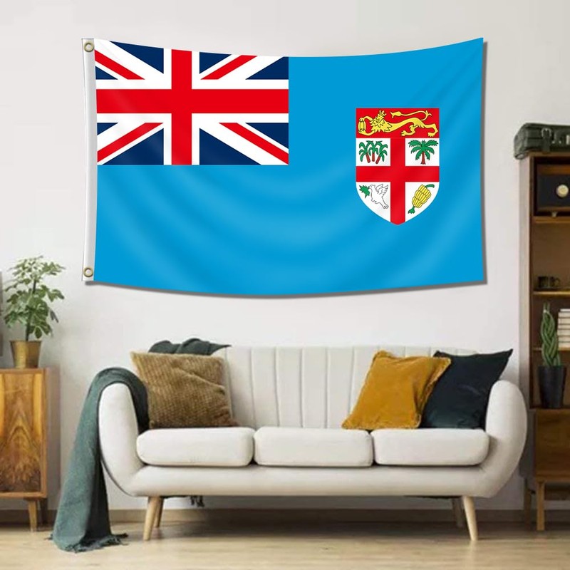 Fly Breeze 3x5 Feet Fiji Flag - Vivid Color and