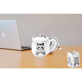 Cha Cult Teemando® Pip & Pepe Tin 100 g Square with Slip-On Lid Matte 10 x 7.3 x 7.3 cm