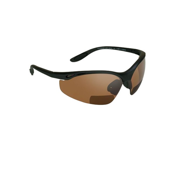 Bikershades Safety Bifocal Reader Glasses Yellow Night +2.50 w/Strap Men
