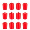 Red Unscented 15 Hours Votive Candles Pack of 12