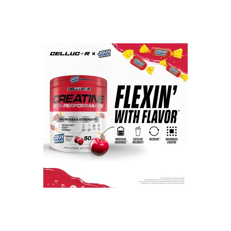 Cellucor Creatine Creatina Monohidratada Sabor Jolly 50 Serv Cherry
