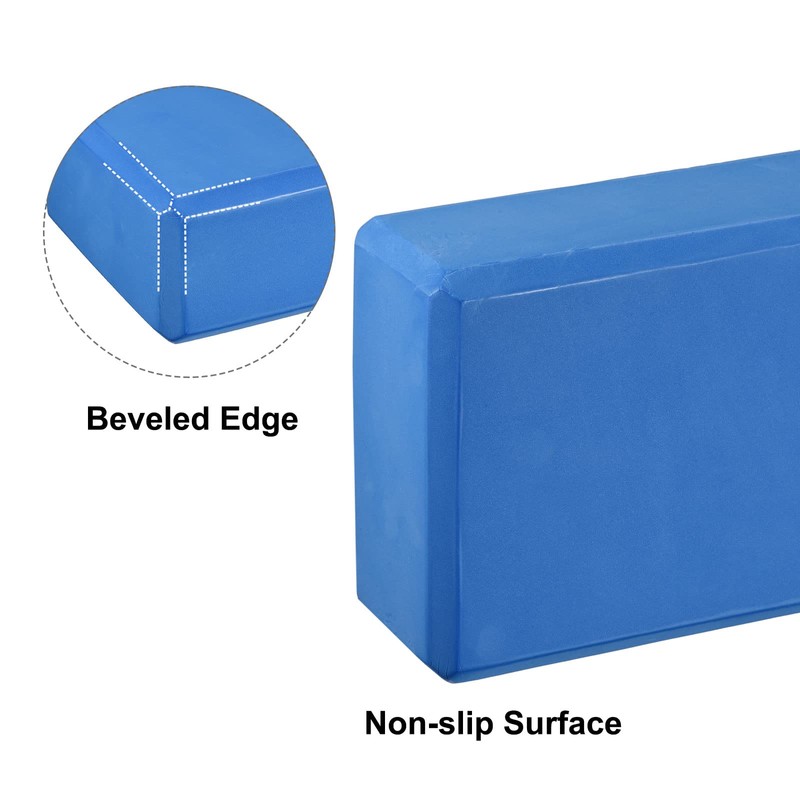 sourcing map Yoga Block 9" x 6" x 3" Light