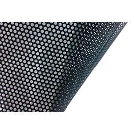 VViViD Black Perforated One-Way Vision Vinyl Automotive Window Wrap Roll (17.9" x 48")