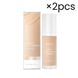 EELHOE 1/2/4pcs Moisture Foundation Contains collagen and hyaluronic acid Moisturizing, moisturizing and concealing for a natural, long-lasting foundation. - quantity: 2pcs