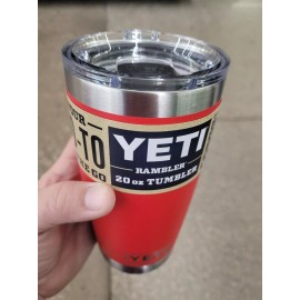 Yeti Rambler Tumbler with MagSlider Lid 20 Oz Rescue Red New