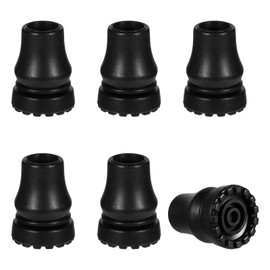 Giantree 6 Stück Krücken Gummi, 19mm Gummipuffer für Wanderstöcke, rutschfeste Gummi-Spitzen rutschfeste Gehstock Gummifuß Ersatz-Gummispitzen für Krücken Trekkingstöcke Senioren Gehstöcke Zubehör