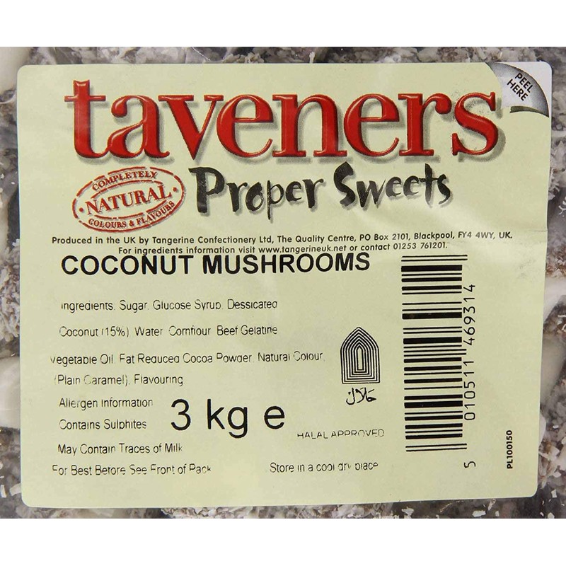 Coconut Mushrooms 500 Gram Bag (1/2 Kilo)