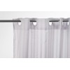 Croydex AF289122 Regency Stripe Water-Resistant Machine Washable Cling-Resistant Hookless Textile