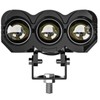 2pcs Motorcycle LED Spotlight White Yellow Dual Light Aluminum IP68