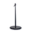 Black Paper Towel Holder Stand for Countertop with Solid Wood