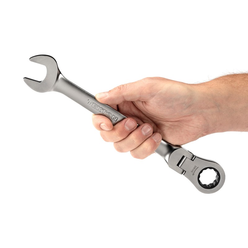TEKTON 21 mm Flex Head 12-Point Ratcheting Combination Wrench |