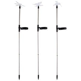 Garden Solar Lights Yard Décor - 3-Pack of Butterfly, Dragonfly and Hummingbird - Outdoor Decorative Landscape Lighting for Patio, Pathway, or Lawn by Pure Garden