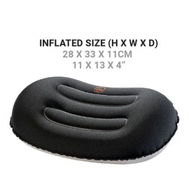 Go Travel Compact Universal Pillow for Head, Neck & Back - Black - Ref 257.101