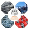 sourcing map Round Weld Nuts, M8 x 12mm x 6mm