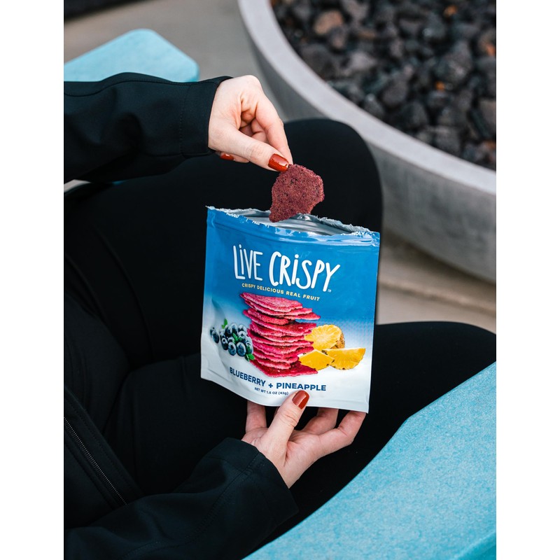 Live Crispy Crunchy Fruit Chips - No Sugar Added, Dried