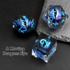 FONVGOGO DND Dice Set Movable Dragon Eye Resin Dungeons and