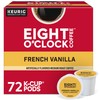 Eight O'Clock Coffee French Vanilla, Single-Serve Coffee K-Cup Pods, Medium