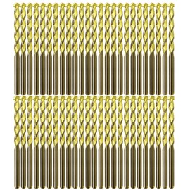 Masonry Drill Bit Set 1/2 in. Carbide Tip Golden Flute Drill Concrete Rock-50Pcs