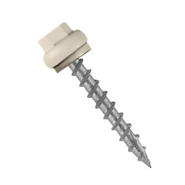 Long Life Metal Roofing Screws (250 Count) (Multiple Colors, and Quantities) Metal to Wood and Metal to Metal, Domed Cap Head EPDM Washer, Free Hex Bit with Order (#12 Metal to Wood, Ash Grey, 250)