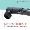 Shower Head Extension Arm by JS Jackson Supplies, Adjustable 10