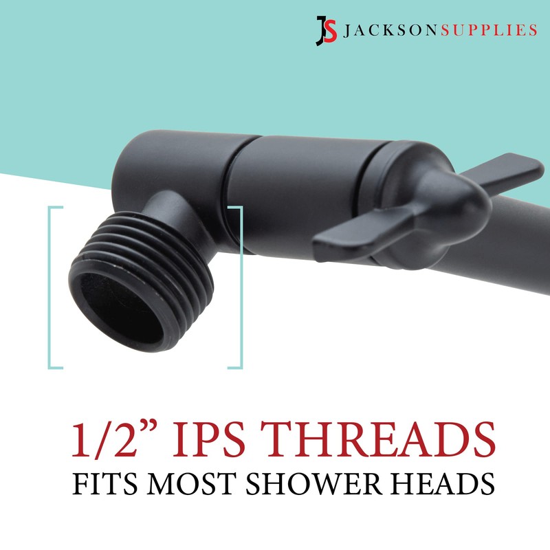 Shower Head Extension Arm by JS Jackson Supplies, Adjustable 10